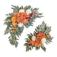 thumbnail image 1 of Juego de guirnaldas de flores artificiales para decoración de bodas, ceremonias, recepciones y fiestas. Naranja, 1 of 9