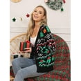 thumbnail image 3 of Lollipie Women Ugly Christmas Cardigan Sweater Long Sleeve Button Down Cozy V Neck Sweater Soft Knitwear, 3 of 8