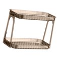 thumbnail image 4 of Countertop Cosmetic Organizer, Clear Cosmetic Rack Double Layer Exquisite Detachable  for Dressing Table for Bedroom Transparent Color,Smoke Gray,Dark Brown, 4 of 8