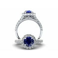 thumbnail image 6 of HeartsAndYou 1.5ct Natural Blue Sapphire & Diamond Ring Halo 100% REAL 14k SOLID White Gold, 6 of 9