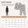thumbnail image 4 of Pajama Sets for Women 2 Pcs, Cute boston terrier puppy paw Button Down Long Sleeve Sleepwear Lounge PJ Sets, 4 of 6