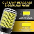 thumbnail image 4 of 2 bombillas LED NUEVAS 4014 150SMD 1156 BA15S P21W BAU15S PY21W 7440 W21W 1157 BAY15D P21/5W 3157 CanBus para luz intermitente, 4 of 5