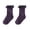 Dark Purple, variant on HNMKIU Childrens Lace Solid Color Double Needle Crew Socks for Daily Casual School Outdoor Wear Pink,1-3 Years