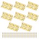 thumbnail image 1 of Uxcell 8-Pack Bisagras de Puerta Pequeñas, 1.45in (37mm) Bisagras Mini de Latón Plegables con Tornillo para Caja de Joyas, 1 of 1