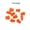 Orange Gummy Bear, variant on 10Pcs/Pack Transparent Cartoon Bear Candy Charm Pendant For DIY Earrings Jewelry-Orange Gummy Bear