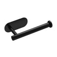 thumbnail image 4 of Soporte para toallas de papel, soporte para rollo de cocina, montaje en pared o armario, autoadhesivo, sin taladro, dispensador de rollo de papel Corto negro, 4 of 9