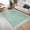 Green, variant on GlowSol 8'x10' Area Rug Washable Modern Scalloped Bordered Pattern Rugs for Living Room Bedroom Soft Non-Slip Low Pile Rug, Jute Color