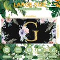thumbnail image 2 of Desk Mat, Flower Golden Letters G Extended Gaming Mouse Pad Large, 35.4"x15.7" Big Mouse Pad with Non-Slip Base and Stitched Edge, Long Computer Keyboard Mouse Mat for Home Office Work, 2 of 6