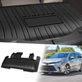 thumbnail image 1 of Unique Bargains Flat Face Cargo Liner Rear Trunk Mat Trunk Cargo Luggage Boot Tray Mat Long Stripes and Interval Pattern for Toyota Sienna 2022-2024 Anti-Slip, 1 of 7