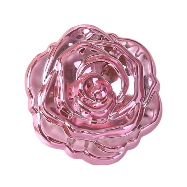 Espejo de maquillaje plegable portátil de doble cara con diseño de rosa 3D para mujer y niña, espejo de tocador de bolsillo vintage de mano, mini espejo de viaje