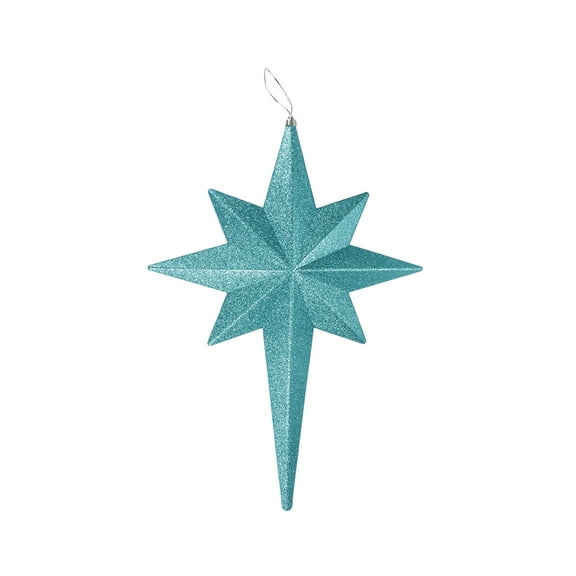 20" Turquoise Blue Glittered Bethlehem Star Shatterproof Christmas Ornament