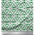 thumbnail image 1 of Soimoi Velvet Fabric Ogee Damask Print Sewing Fabric Yard 58 Inch Wide, 1 of 5