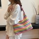 thumbnail image 4 of Bolsos Mano Cgtredaw Con Cierre Cerrojo A Rayas para Mujer Bolso Tejido Fiesta Y, 4 of 9