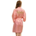 thumbnail image 7 of LYMAYTER Women Satin Robe Summer Fashion Lightweight Gold Lettered Kimono for Sleepwear Bathrobe S-2XL, 7 of 7