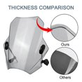 thumbnail image 1 of Motorcycle Windscreen For Yamaha MT07 MT09 HONDA 43x40cm Black, 1 of 5