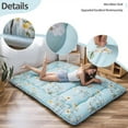 thumbnail image 5 of Japanese Floor Mattress Futon Mattress Floral Design Sleeping Mat Queen Size, 5 of 5
