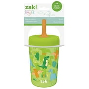 Zak Designs 12oz Dinosaur Straw Tumbler, Leak-Proof, Easy to Hold
