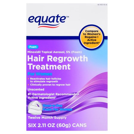Equate Women S Minoxidil Foam For Hair Regrowth 12 Month Supply