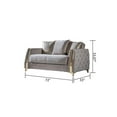 thumbnail image 4 of Lust Modern Style Loveseat Made with Wood & Under-seat Storage in Taupe, 4 of 6