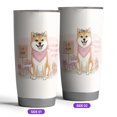 thumbnail image 2 of Happy Mother's Day Shiba Inu Love Dog Mom Heart Flower 20oz Stainless Steel Tumbler Insulated Cup with Lid Shibas Dog Lovers Gifts Idea - 12004, 2 of 5