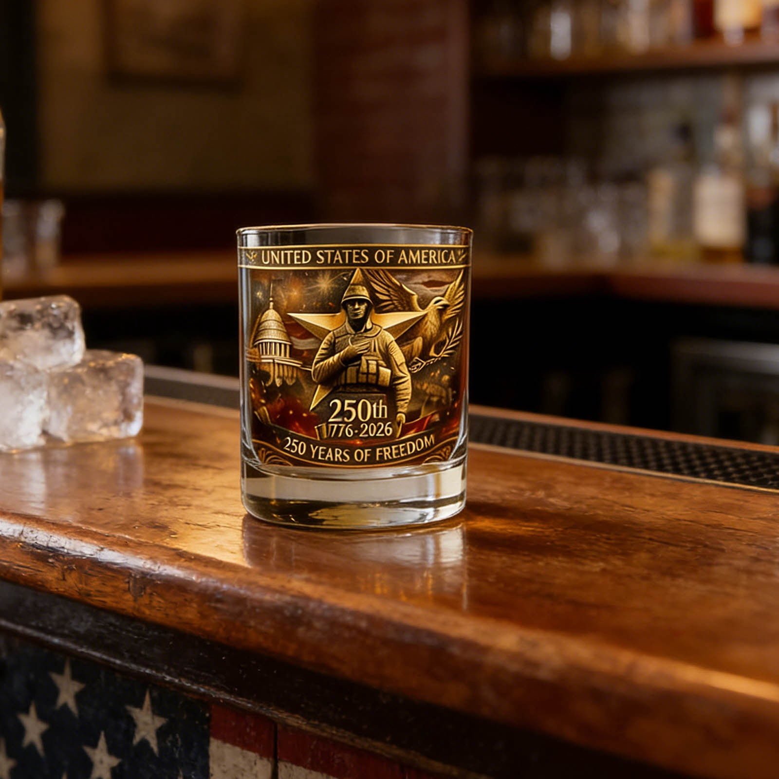 USA 250th Anniversary Bottle America 250th Anniversary Bottle Glass , Father's Day For Liquor Or Cup, We The People 250 Anniversarys Decanter For Scotch Bourbon