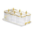 thumbnail image 2 of jifeng Candy Nuts Dish with Lid Appetizer Plate for Dining Room Living Room Kitchen Transparent, 2 of 9