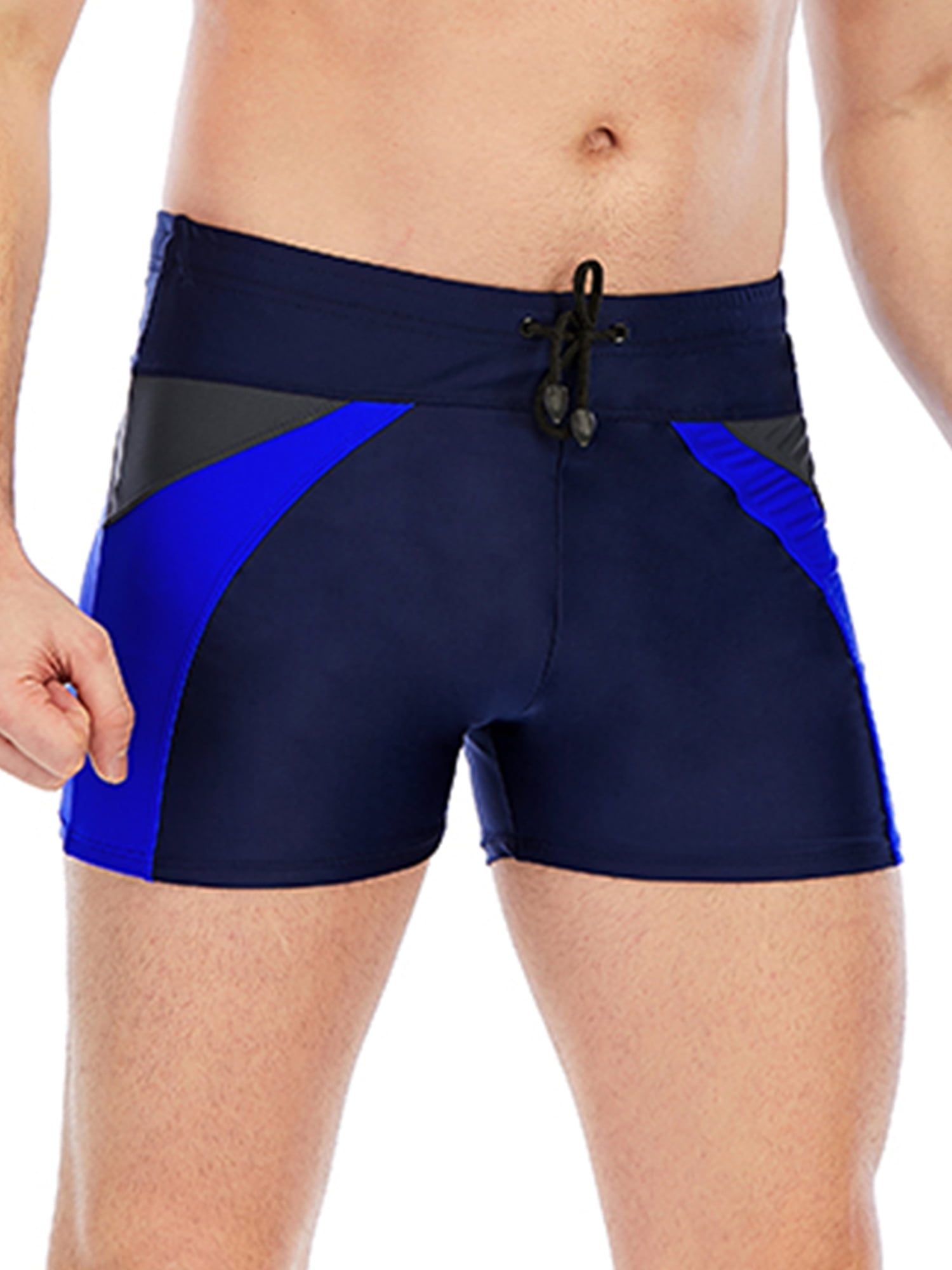 Shengding Mens Athletic Jammer Solid Sport Jammer Quick Drying Shorts Swimsuit Swimming Trunks for Competition