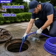 thumbnail image 6 of 50 FT Sewer Jetter Kit for Pressure Washer, Drain Cleaning Hose with Short Spray Gun, 1/4" NPT Rotating & Button Nose Nozzles, M22-14mm & 3/8" Quick Connect Adapters, 6 of 9