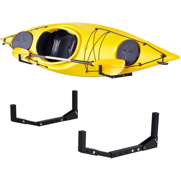 RaxGo Kayak Storage Rack, Indoor & Outdoor Wall Hanger Storage for 1 Kayak