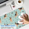 thumbnail image 4 of Long Mouse Pads for Desk,German Shepherd Dog and Music Desk Mats on Top Of Desks, Desk Mouse Pad Extra Large with 3mm Non-Slip Base and Stitched Edge for Gaming,Office,Work,Home 31.5"x15.7", 4 of 6