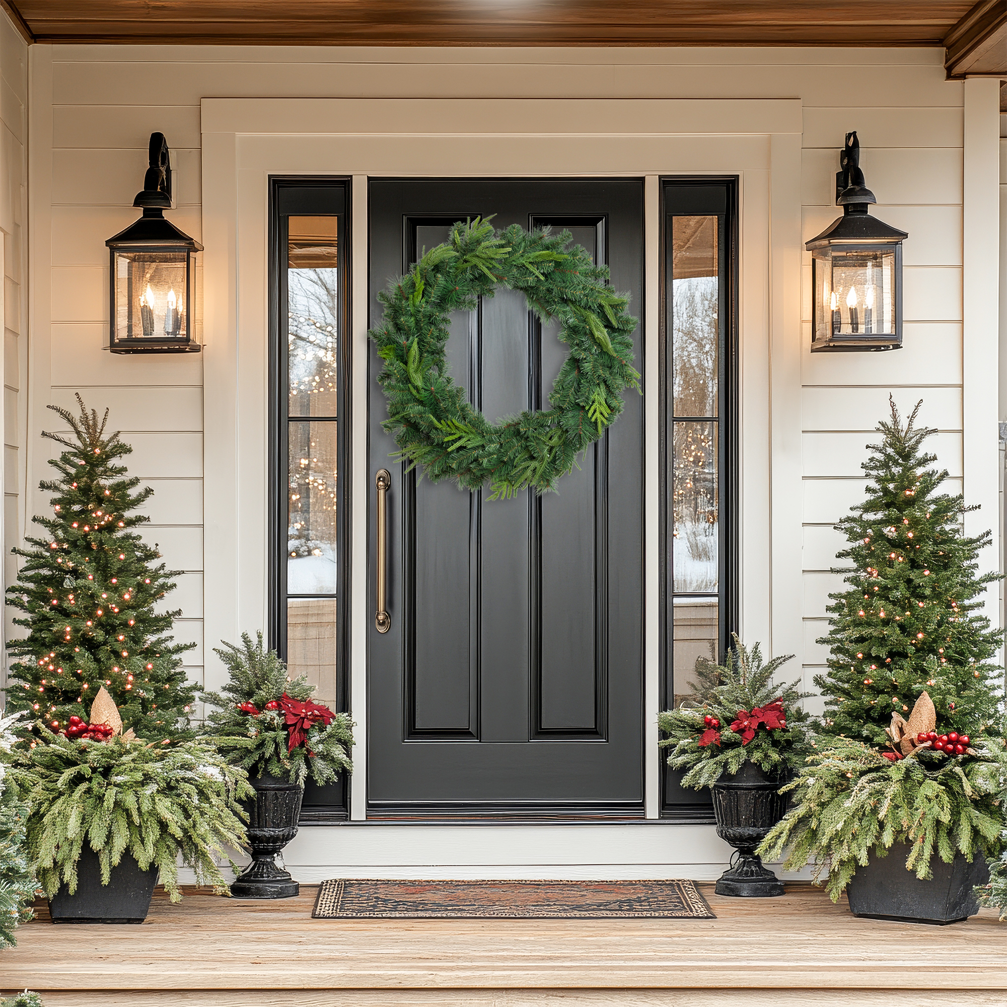 Cedar and Pine Artificial Christmas Wreath - 36" - Unlit
