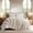 Birch, variant on EverGrace 100% Cotton Waffle Bed Blanket Queen Size, Soft Premium Cotton Coverlet Set with 2 Matching Shams, Lightweight All Season Bedding Set, Oversized Bedspread 92x96, Bright White