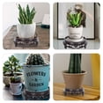 thumbnail image 4 of Miangastore Flowerpot Stand Assorted Color 4Pack Round Shape 4.53X4.53X1.46In, 4 of 9