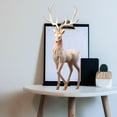 thumbnail image 3 of Creative Reindeer Ornaments Light Luxury Collectible Modern Deer Decoration for Living Room Window Xmas Gifts Furnishings Figurine Statue Standing Red, 3 of 9