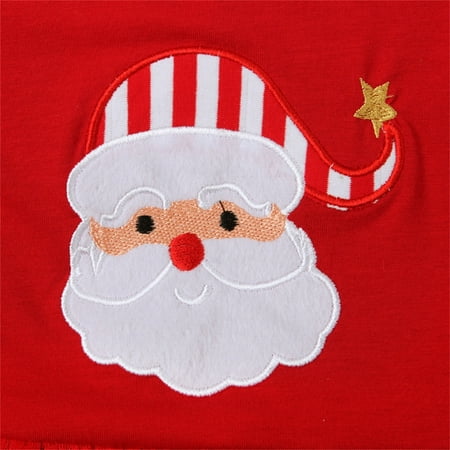 

Cathalem Big Girls Outfits Toddler Kids Baby Girls Suit Santa Tulle T-Shirt Tops And Striped Dot Pants Christmas Baby Shoes Childrenscostume Red 18-24 Months