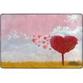 thumbnail image 4 of SKYSONIC Valentine Heart Tree Non-Slip Area Rug, Love Pink Floor Carpet Comfort Floor Mats Decor for Indoor Front Porch,Living Room, Bedroom,Kitchen,72"x48", 4 of 5