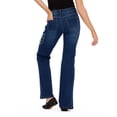 thumbnail image 4 of Forever 21 Women’s Denim Pants with Rhinestones and Embroidered Back Pocket, Straight Leg Jeans for Casual Outfits and Everyday Wear, 0-14, 4 of 6