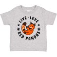 thumbnail image 3 of Inktastic Live Love Red Pandas Boys or Girls Toddler T-Shirt, 3 of 5