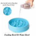 thumbnail image 2 of Comedero para perros Cuenco para mascotas de alimentación lenta Cuenco ecológico Duradero No tóxico Cuenco para prevenir la asfixia Diseño saludable para perros y mascotas de 20 cm (azul), 2 of 5