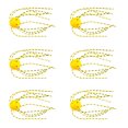 thumbnail image 1 of CSChome Lure Baits Soft Baits Bright Color Slow Sinking Flexible Bite Resistant with Silicone Wire Saltwater Freshwater Bionic, 1 of 7