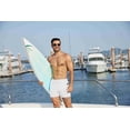 thumbnail image 5 of Ekouaer Men' Sqaure Leg Swim Brief Swimsuit Surfing Trunks Swimming Briefs Bathing Suit Quick Dry Swim Trunks, 5 of 6
