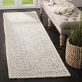 thumbnail image 3 of SAFAVIEH Cambridge Leslie Geometric Wool Runner Rug, Light Blue/Ivory, 2'6" x 18', 3 of 3