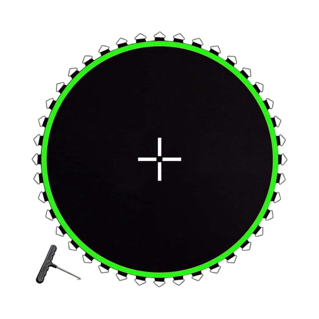 de reemplazo de trampolín Tapa de salto de salto de trampolín Home Math Mat de la alfombra del trampolín, colchón de salto de trampolín redondo Verde