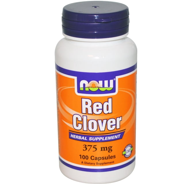 Suplemento NOW Foods Trébol Rojo 375 mg 100 cápsulas