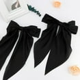thumbnail image 3 of Monebena 2 Pcs Big Hair Bows for Women White Hair Bow Black Hair Bow Hair Ribbons Oversized Long Tail, Hair Bows Large Hair Ribbon Barrettes Metal Clips Bowknot Hair Accessories, 3 of 12