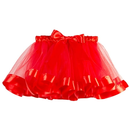 Christmas Truths snorda Girls Kids Tutu Christmas Party Dance Ballet Toddler Rainbow Baby Costume Skirt ()