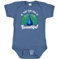 thumbnail image 3 of Inktastic Peacock Girls Baby Bodysuit, 3 of 5