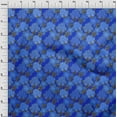 thumbnail image 4 of oneOone Georgette Viscose Blue Fabric Asian Chinese Floral Quilting Supplies Print Sewing Fabric By The Yard 42 Inch Wide, 4 of 4