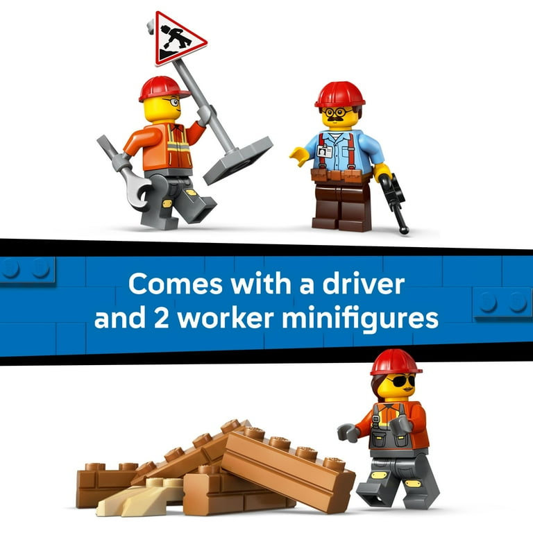 LEGO City Yellow Bulldozer Construction Site Building Toy for Kids