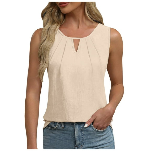 Camisole Tank Tops for Women Business 2025 Loose Dressy Work Shirt Summer Sleeveless Tops